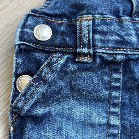 7 For All Mankind Infant Girls Denim Overall Dress Size 12M - Picture 5 of 12
